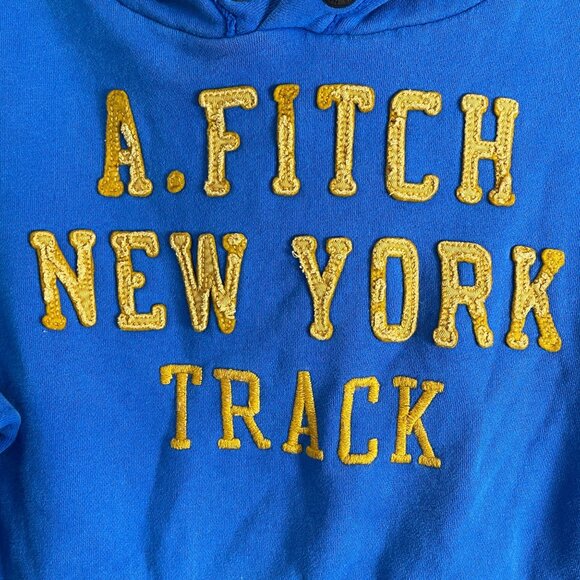 Vintage Y2K Abercrombie & Fitch Mens Medium Blue Muscle Hoodie Pullover - Picture 6 of 11